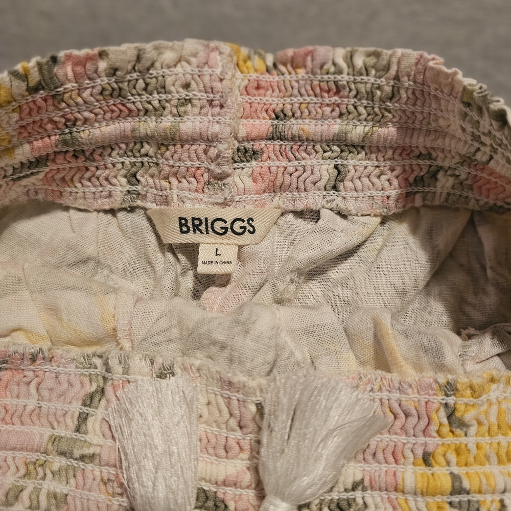Briggs New York Pink and Yellow Floral Shorts - Picture 3 of 3